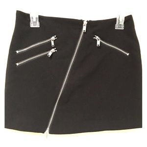 Black Mini Skirt w/ Zip